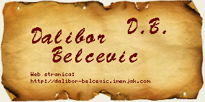Dalibor Belčević vizit kartica
